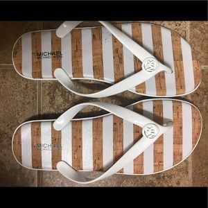 Jelly/Cork Michael Kors Flip Flops